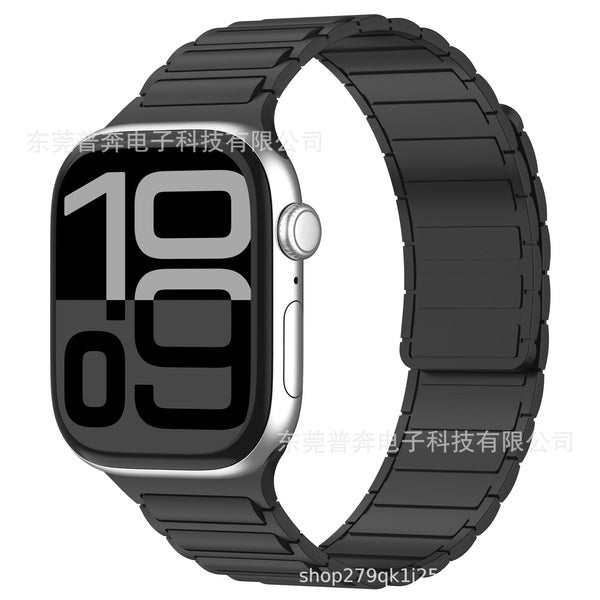 Bandico Magnetic Silicone Strap – For Apple Watch & Clones 42/44/45/46/49mm