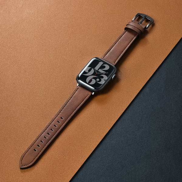 Bandico Leather Strap – For Apple Watch & Clones 38/40/41mm