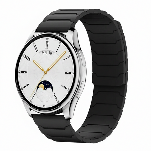 Bandico Premium Magnetic Silicone Link Strap - 22mm MAGLOCK Series