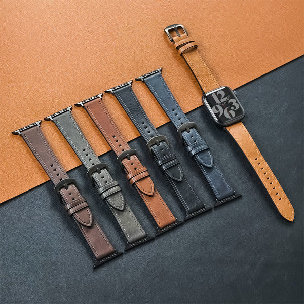 Bandico Leather Strap – For Apple Watch & Clones 38/40/41mm