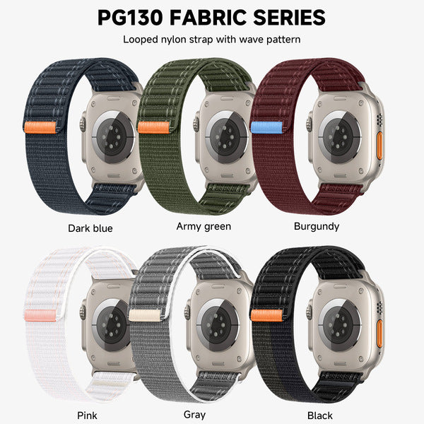 Bandico Ultra-Light Nylon Strap – For Apple Watch & Clones 38/40/41mm