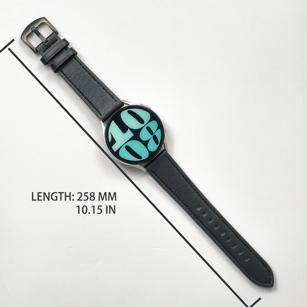 Bandico Premium Leather Link Strap - 22mm Quick-Release
