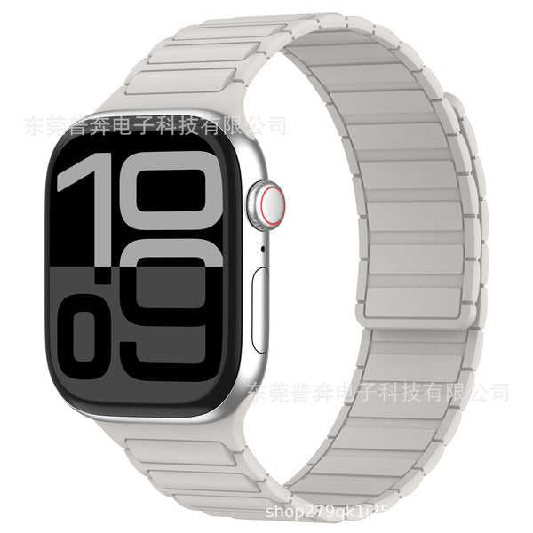 Bandico Magnetic Silicone Strap – For Apple Watch & Clones 42/44/45/46/49mm