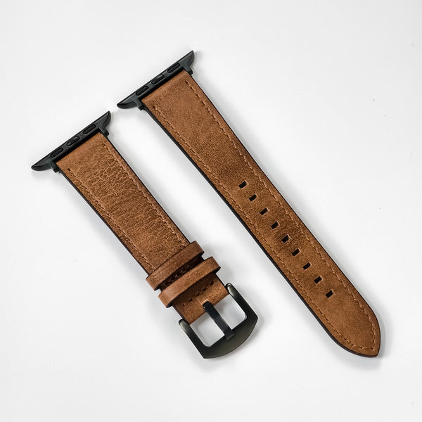 Bandico Leather Strap – For Apple Watch & Clones 38/40/41mm